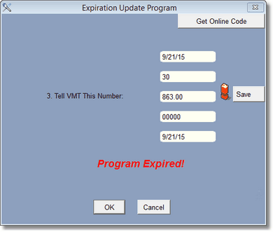 Utilities > Update Expiration Date
