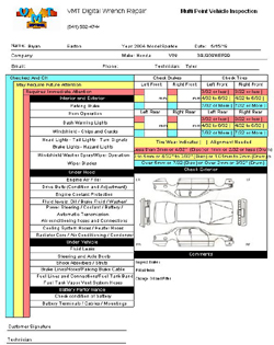 Inspection Form for ToDo Printout